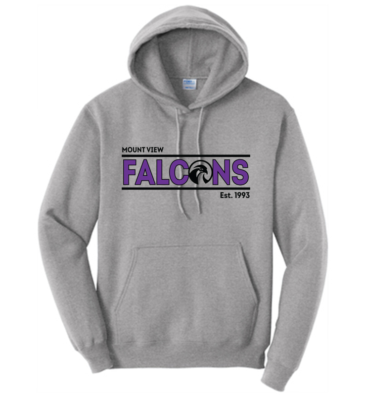 Mount View Falcons Hooded Sweatshirt Athletic Heather