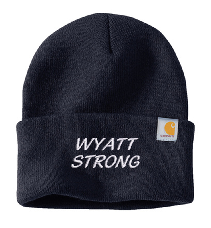 WYATT STRONG CARHARTT NAVY BEANIE