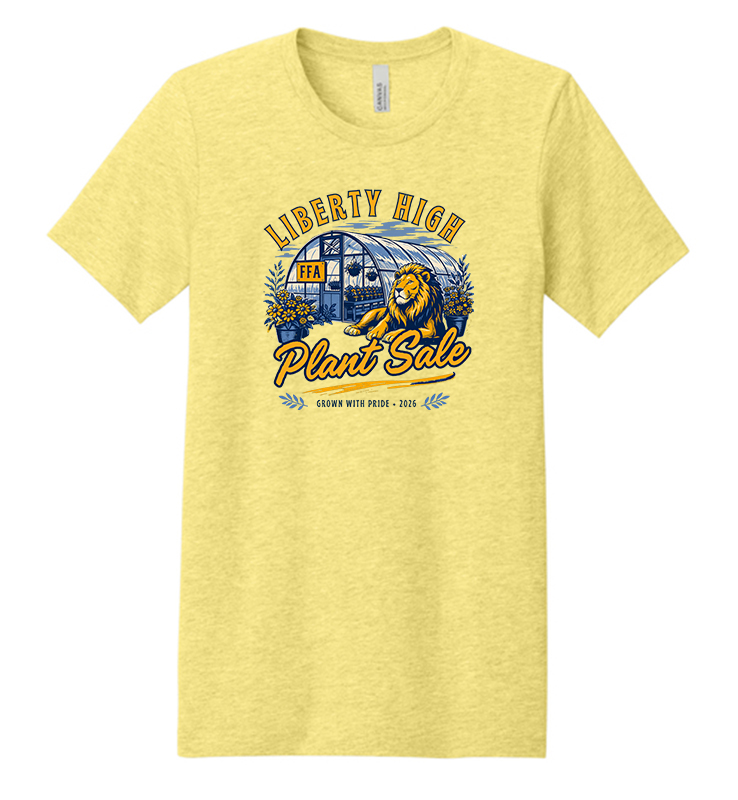 FFA LHS PLANT SALE TEE HEATHER YELLOW