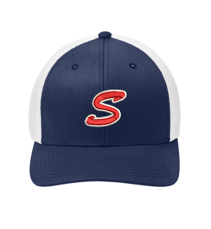 SYKESVILLE CYCLONES S FLEXFIT MESH BACK CAP