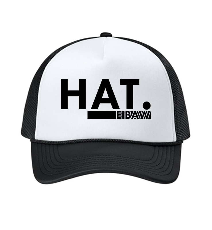 EIBAW HAT WHITE FOAM TRUCKN CAP