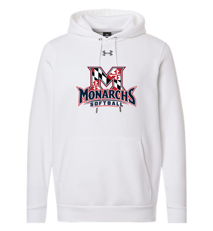 MONARCHS SOFTBALL WHITE UA ICON HOODIE