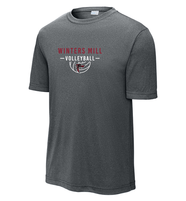 WINTERS MILL VOLLEYBALL IRON HEATHER PERFORMANCE TEE
