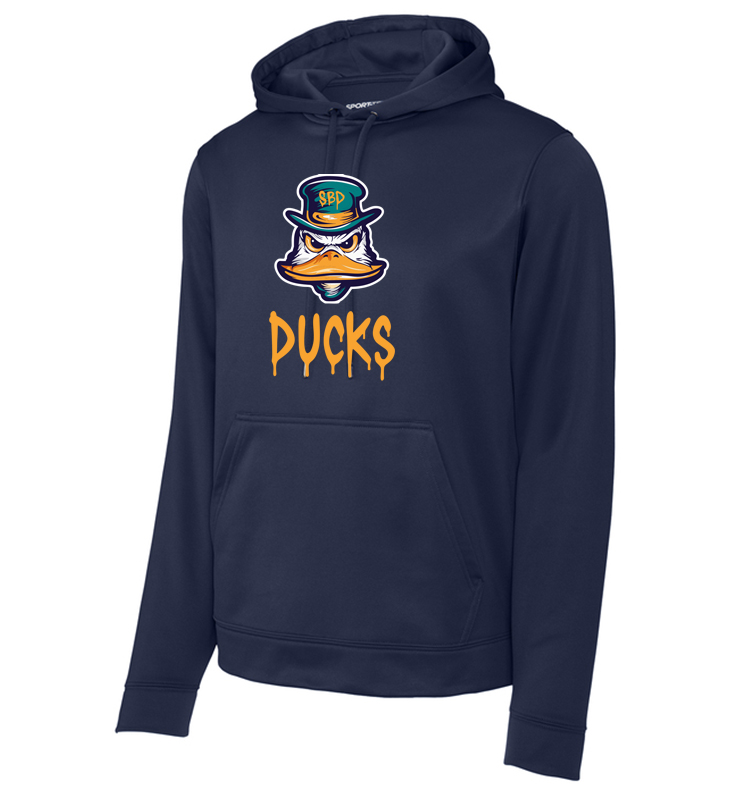 DIAMOND DUCKS NAVY PERFORMANCE HOODIE