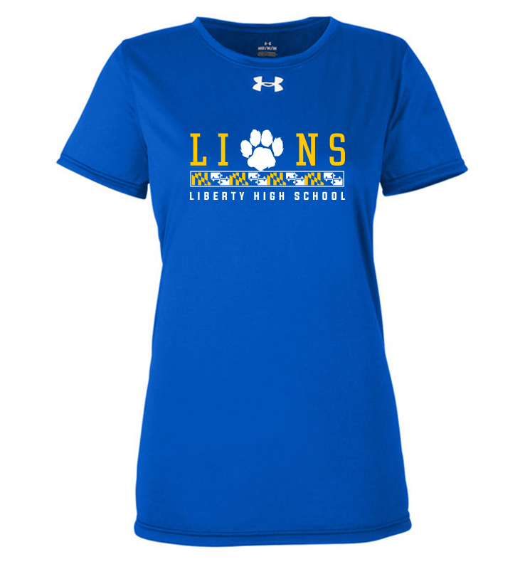 LIBERTY ATHLETIC BOOSTERS UA LADIES MD TEE