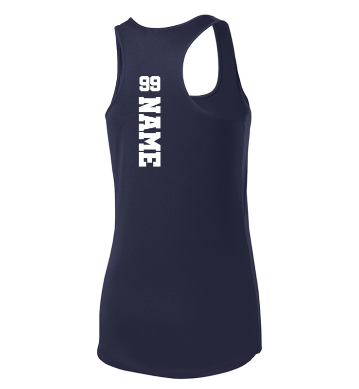 CYCLONES MOM PERFORMANCE NAVY TANK TOP