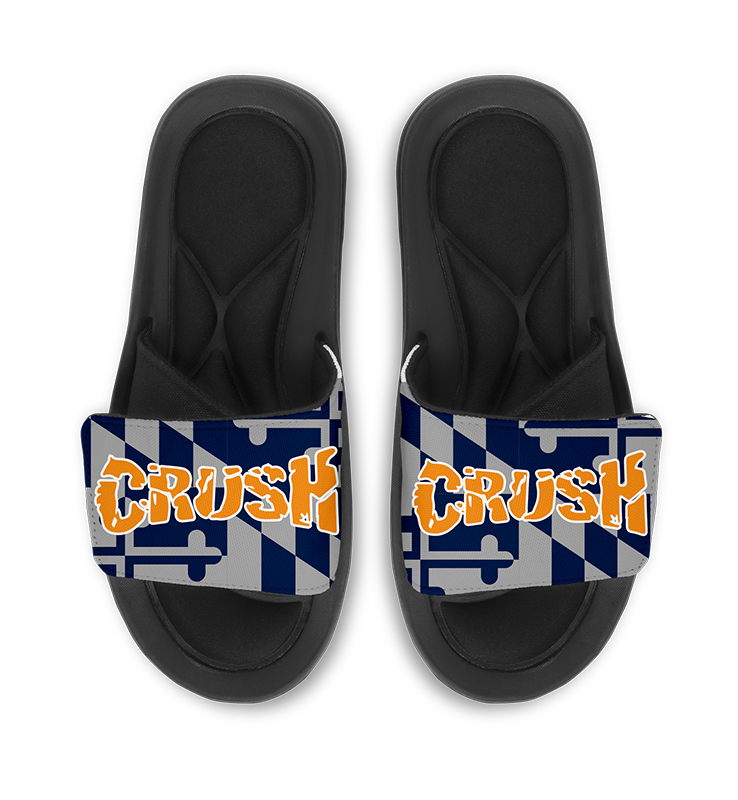 CRUSH SOFTBALL SLIDE ON SANDALS