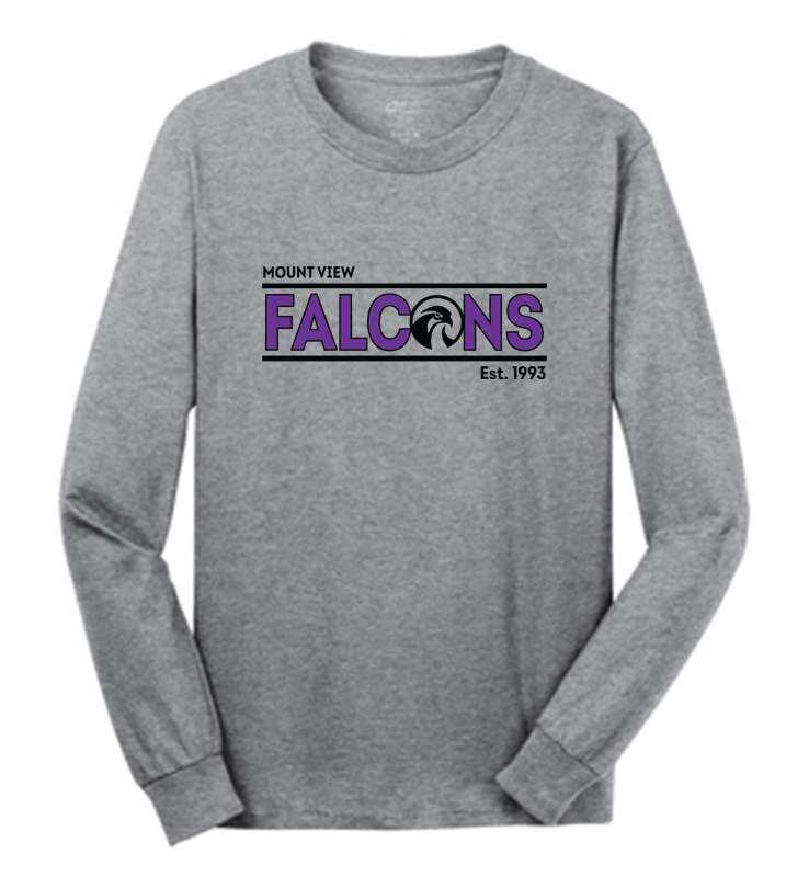 Mount View Falcons Long Sleeve T-Shirt Athletic Heather