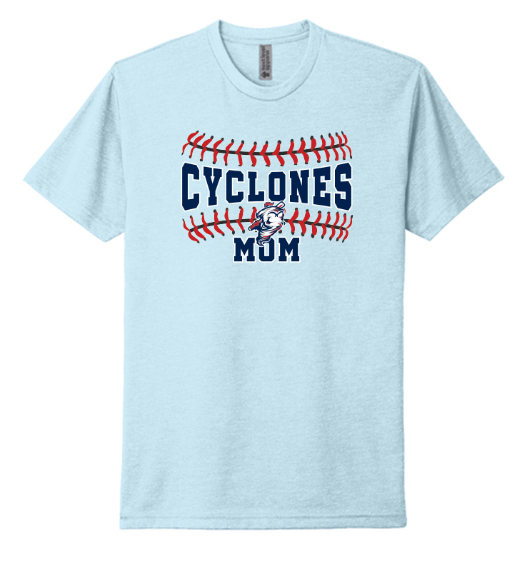 CYCLONES MOM ICE BLUE CVC TEE