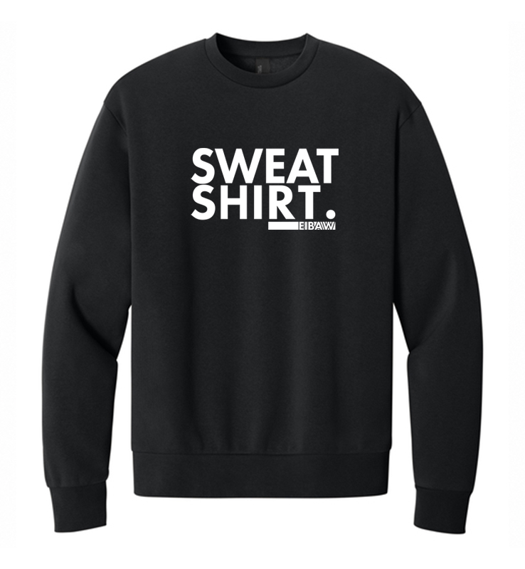EIBAW SWEAT SHIRT BLACK MELLO FLEECE