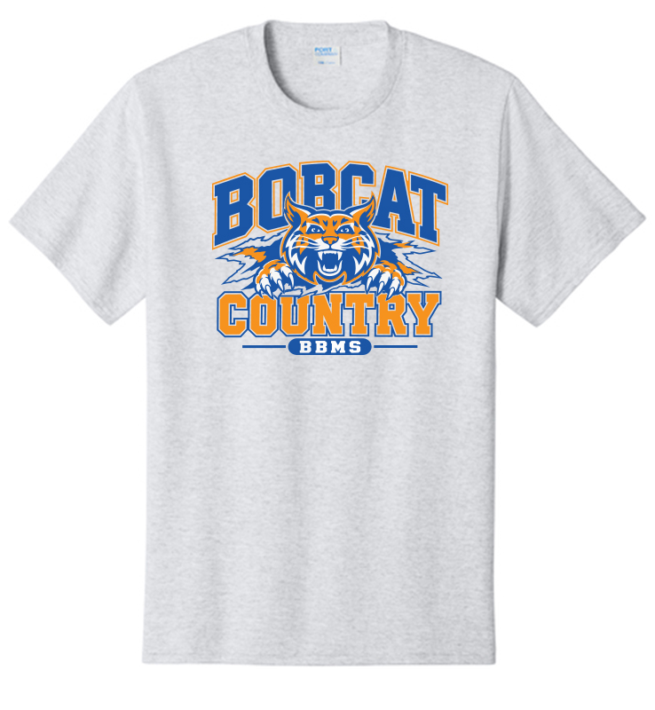 BOBCATS STAFF ASH TEE