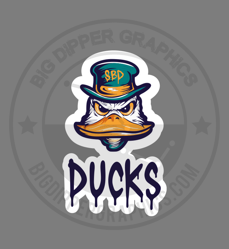 DIAMOND DUCKS LOGO DECAL