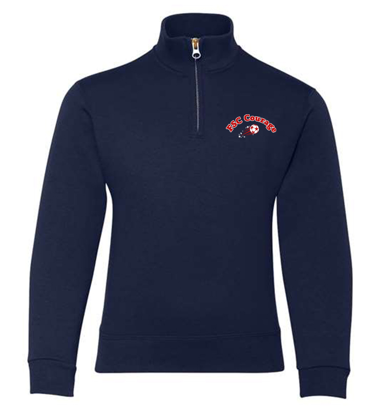 FSC COURAGE JERZEES - Nublend Youth and Adult Quarter-Zip Cadet Collar Sweatshirt