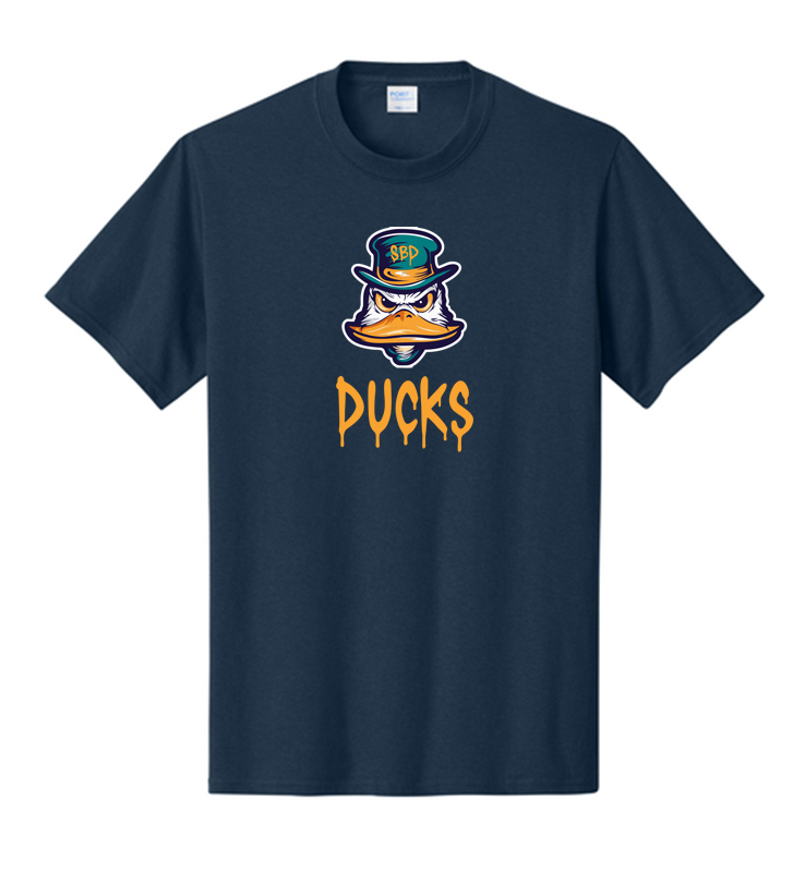 DIAMOND DUCKS NAVY COTTON TEE