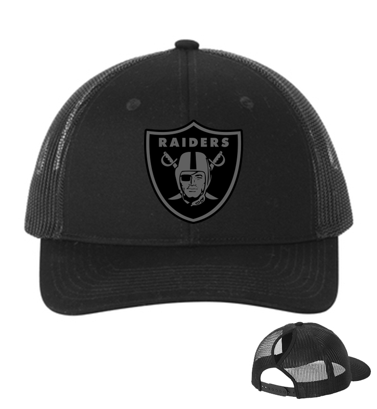 SYKESVILLE RAIDERS LADIES PONY TAIL LEATHER PATCH CAP