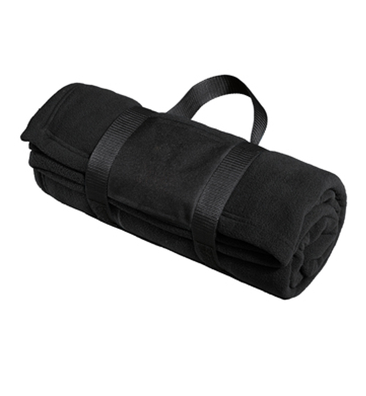 LANCERS DANCE & POM FLEECE BLANKET WITH CARRYING STRAP