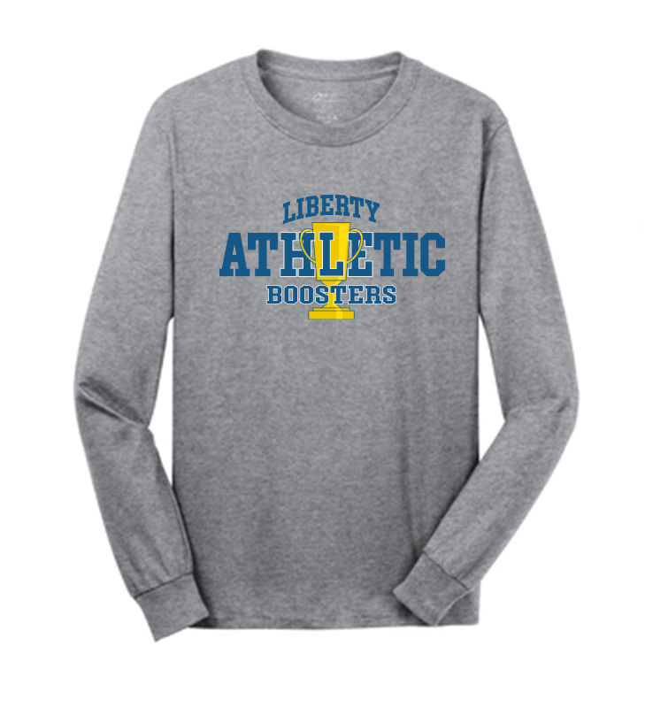 LIBERTY ATHLETIC BOOSTERS GRAY LONG SLEEVE