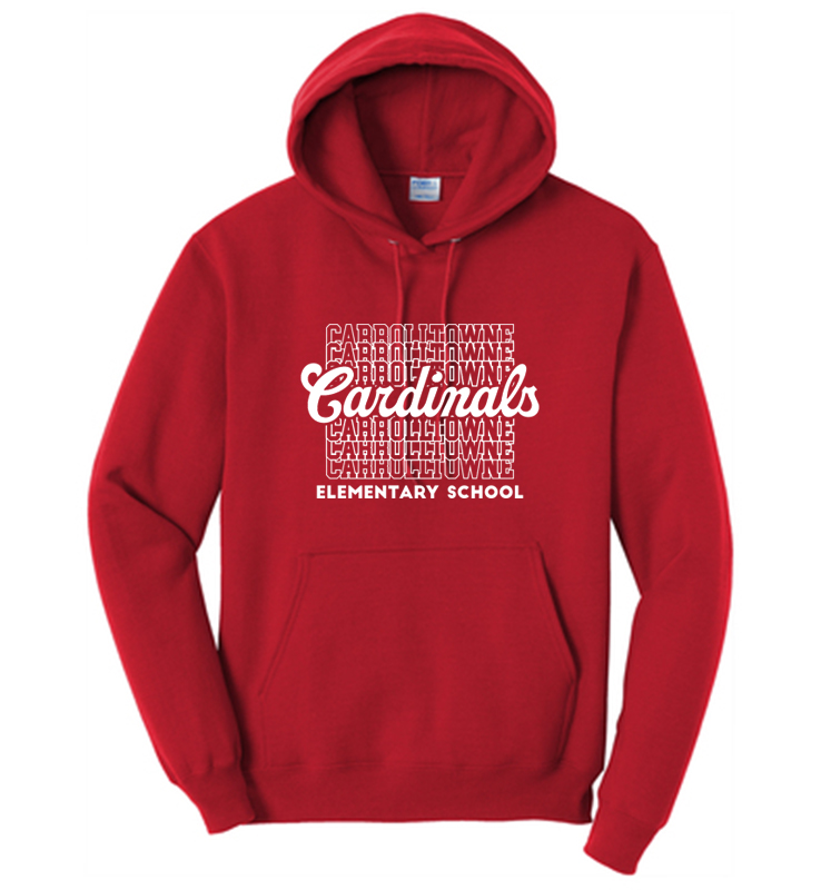 CARROLLTOWNE RED HOODIE