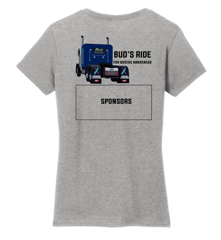 BUDS RIDE LADIES FITTED V-NECK