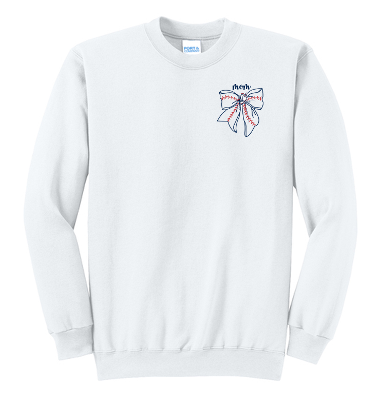 CYCLONES MOM WHITE CREWNECK