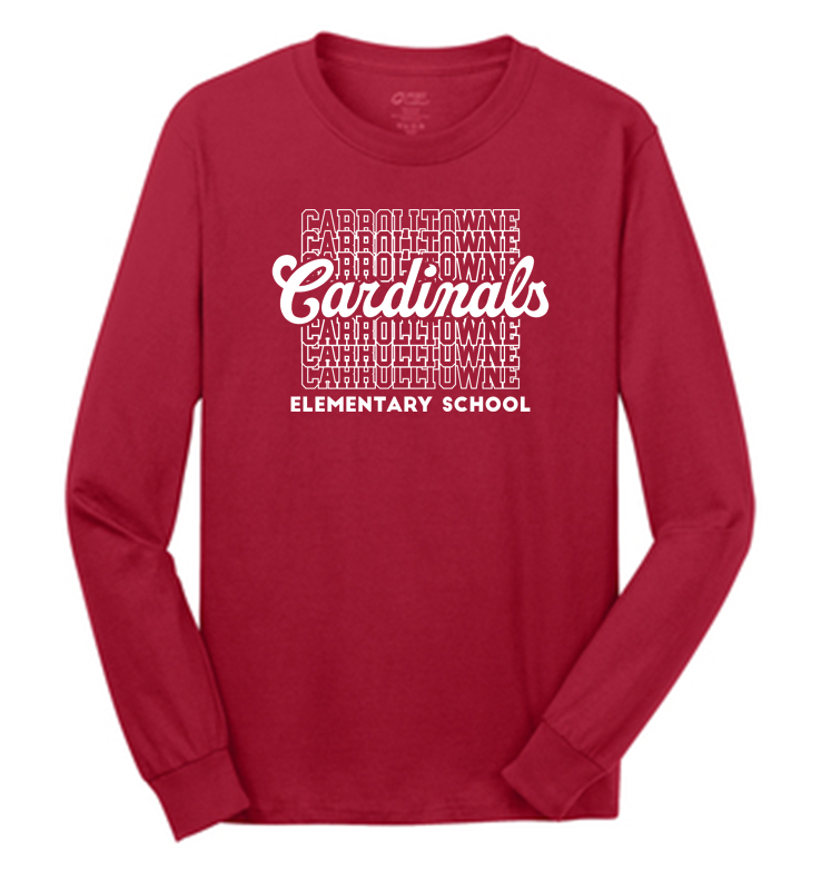 CARROLLTOWNE RED LONG SLEEVE