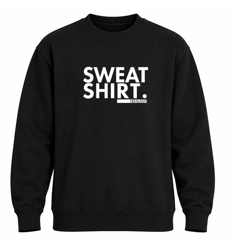EIBAW SWEAT SHIRT BLACK LANE7