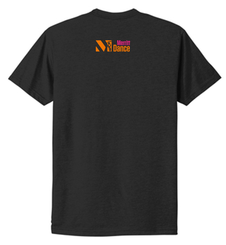 MERRITT DANCE POSITIVE NEXT LEVEL BLACK T-SHIRT