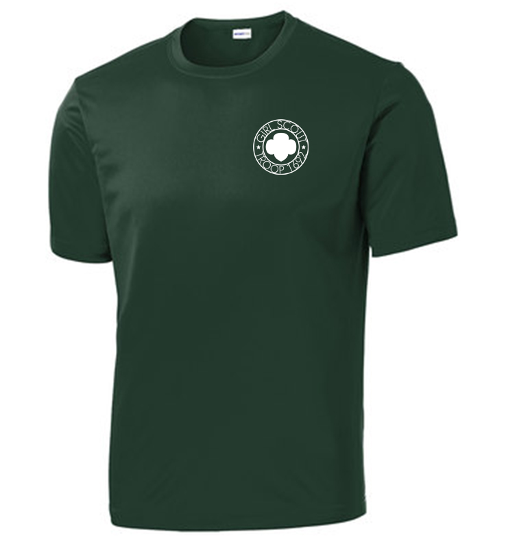 GS TROOP 1692 GREEN PERFROMANCE TEE