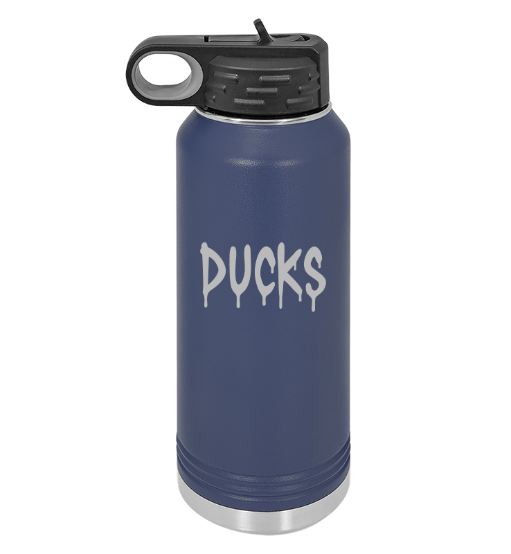 DIAMOND DUCKS NAVY 32 OUNCE WATER BOTTLE