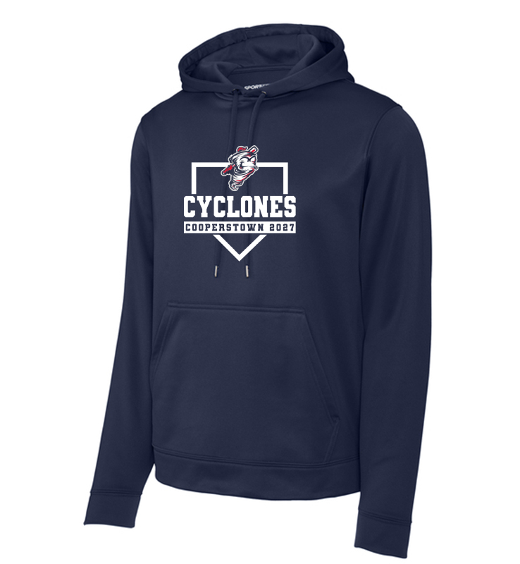 CYCLONES COOPERSTOWN 2027 PERFORMANCE HOODIE