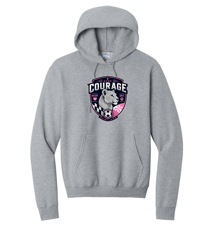 CCSC COURAGE ATHLETIC HEATHER HOODIE