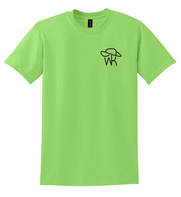 WYATT STRONG 50/50 SPORT LIME GREEN T-SHIRT