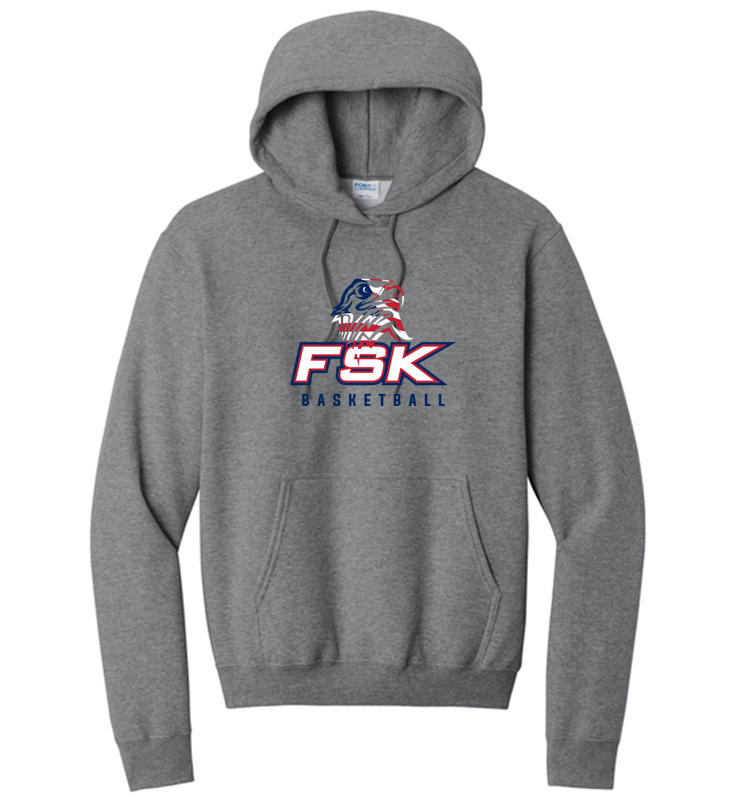 FSK BASKETBALL GRAPHITE CORE FLEECE HOODIE