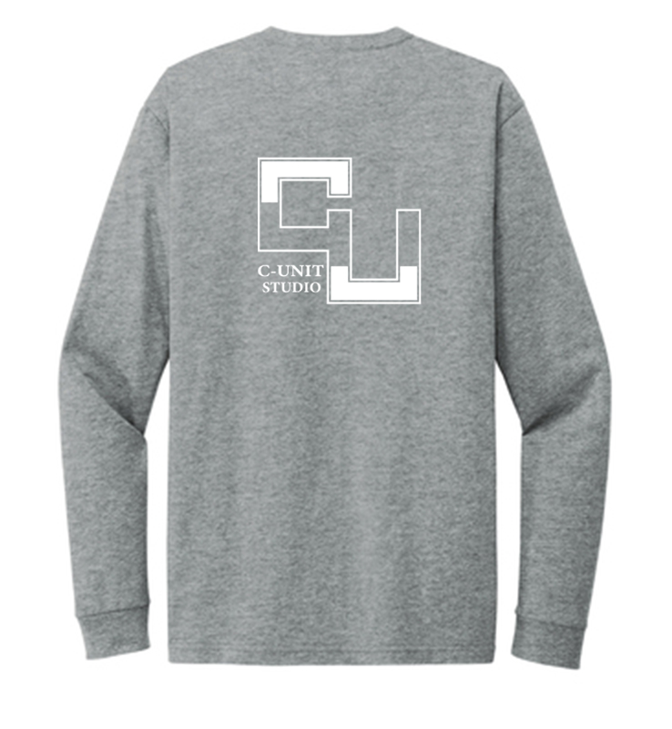 C-UNIT LONG SLEEVE DARK HEATHER GRAY T SHIRT