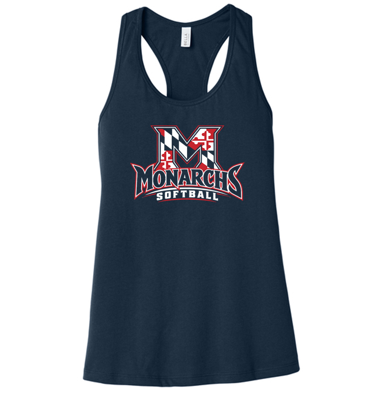 MONARCHS SOFTBALL NAVY RACERBACK