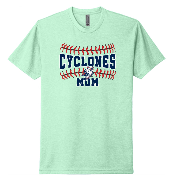 CYCLONES MOM MINT CVC TEE
