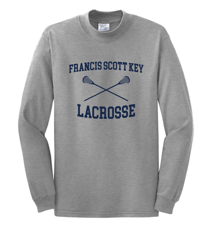 FSK LACROSSE STICKS ATHLETIC HEATHER MOCK NECK