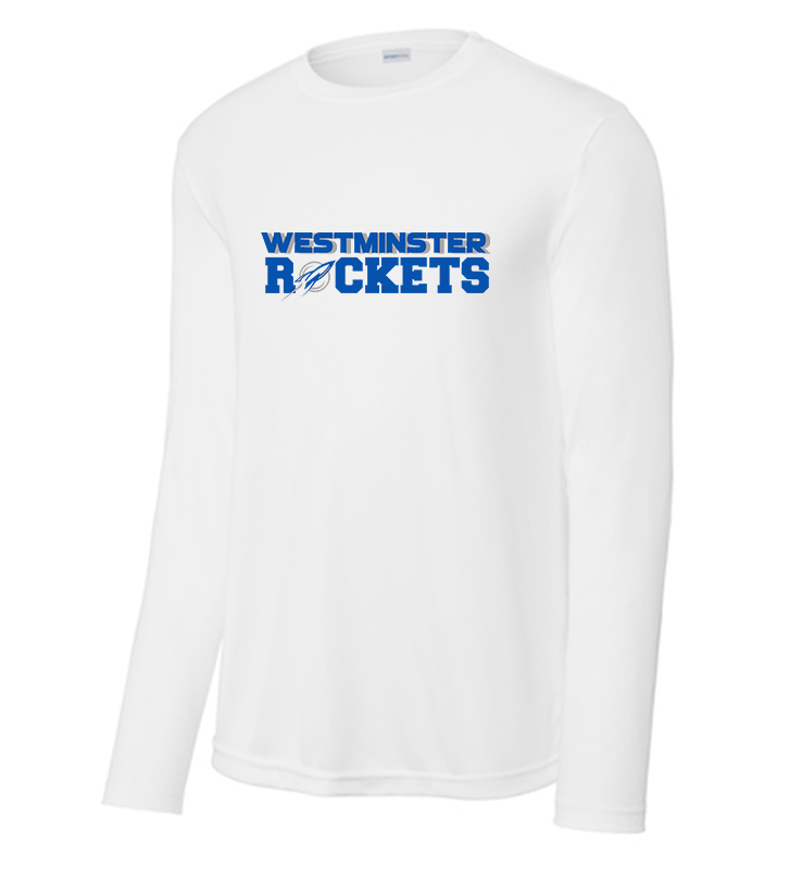 WESTMINSTER ROCKETS 2024 WHITE PERFORMANCE LONG SLEEVE