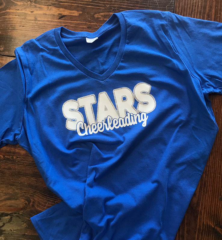 Stars Cheer T Shirt