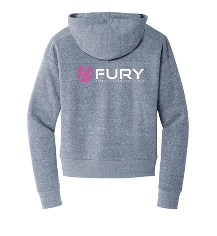 CCSC FURY LADIE NAVY FROST TRI 1/2 ZIP PULLOVER