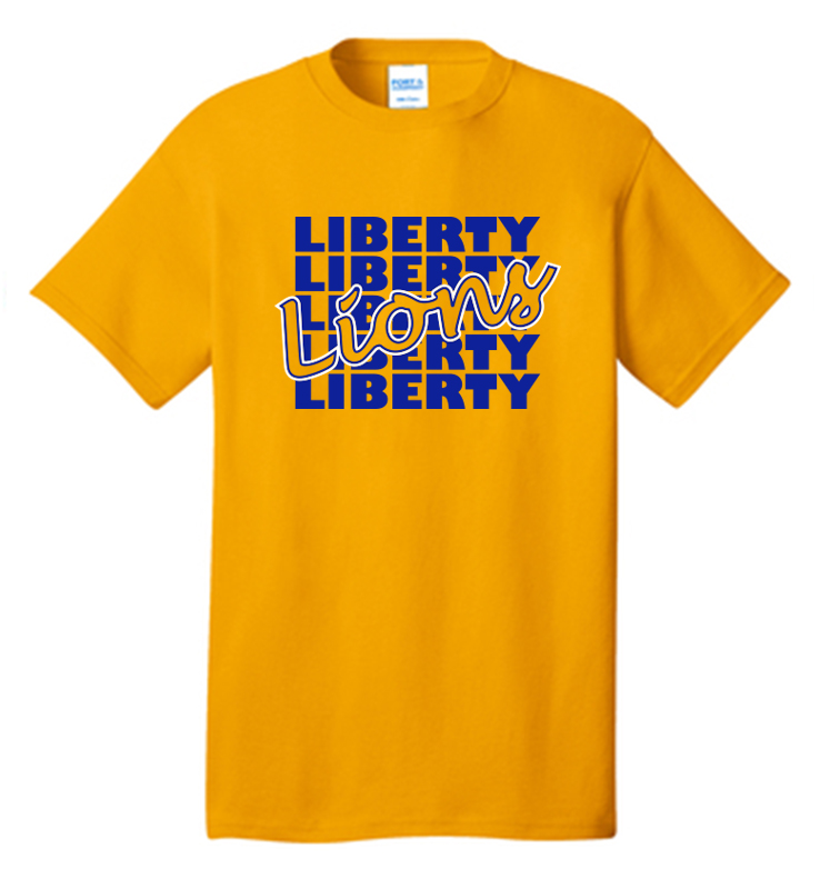 LIBERTY ATHLETIC BOOSTERS GOLD T-SHIRT