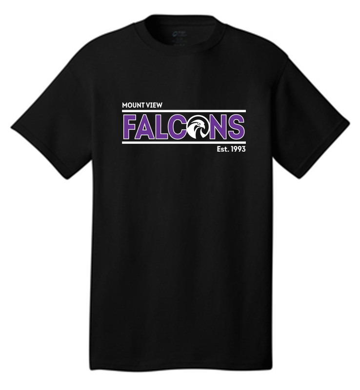 Mount View Falcons T-Shirt Black