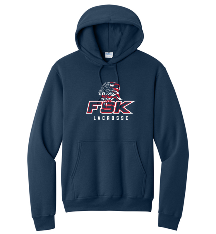 FSK LACROSSE NAVY CORE FLEECE HOODIE