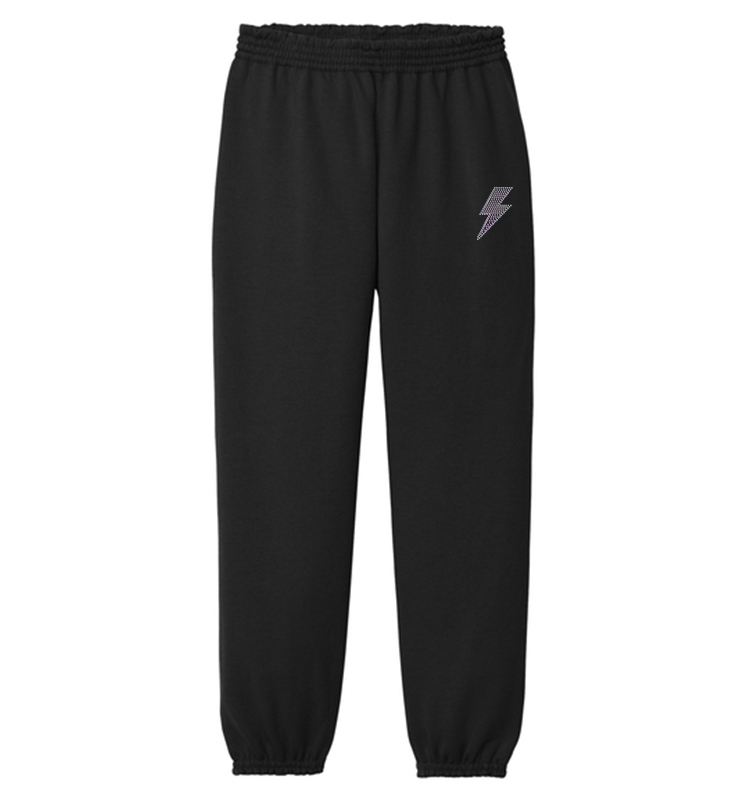 MCDE RHINESTONE SWEAT PANTS
