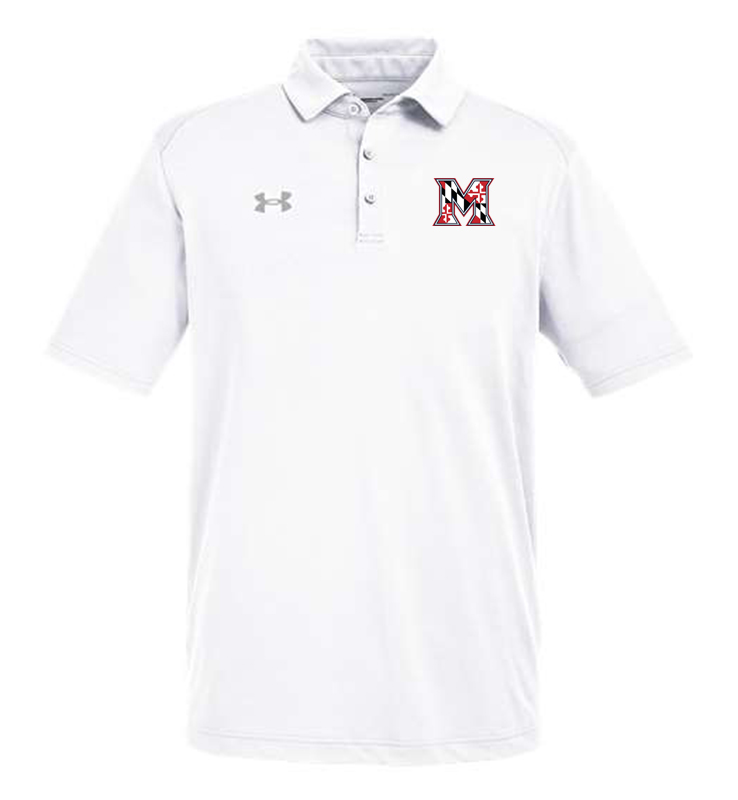 MONARCH SOFTBALL WHITE TECH POLO