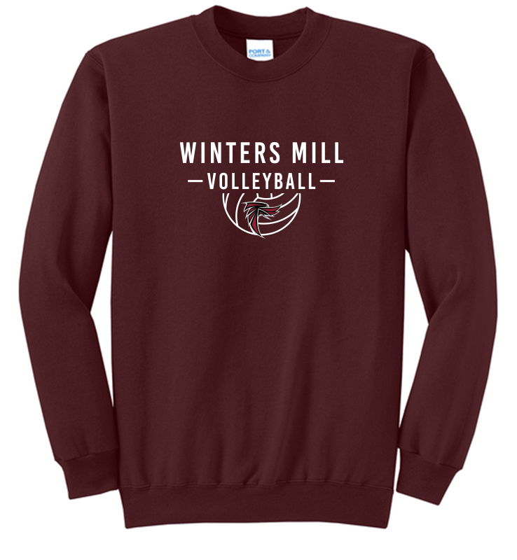 WINTERS MILL MAROON CREWNECK