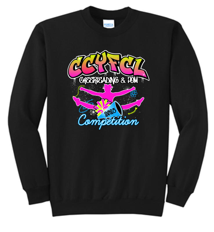 CCYFCL 2023 CHEER & POM COMPETITION CREWNECK