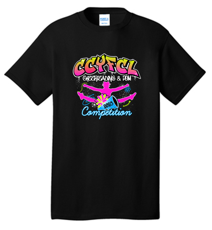 CCYFCL 2023 CHEER & POM COMPETITION TEE