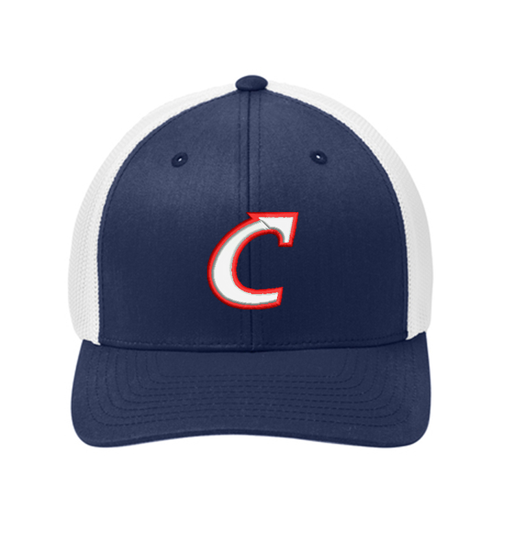 SYKESVILLE CYCLONES C FLEXFIT MESH BACK CAP
