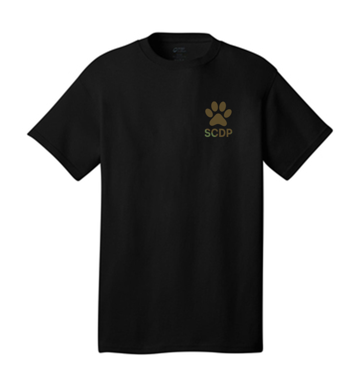 SOUTH CARROLL DOG PARK BLACK CAMO TEE